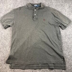 Polo by Ralph Lauren Polo Shirt Mens M Gray Short Sleeve Classic Fit Pony Logo